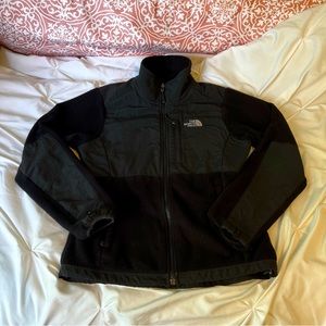 The North Face Black Denali Fleece Zip-Up Jacket, Size Small